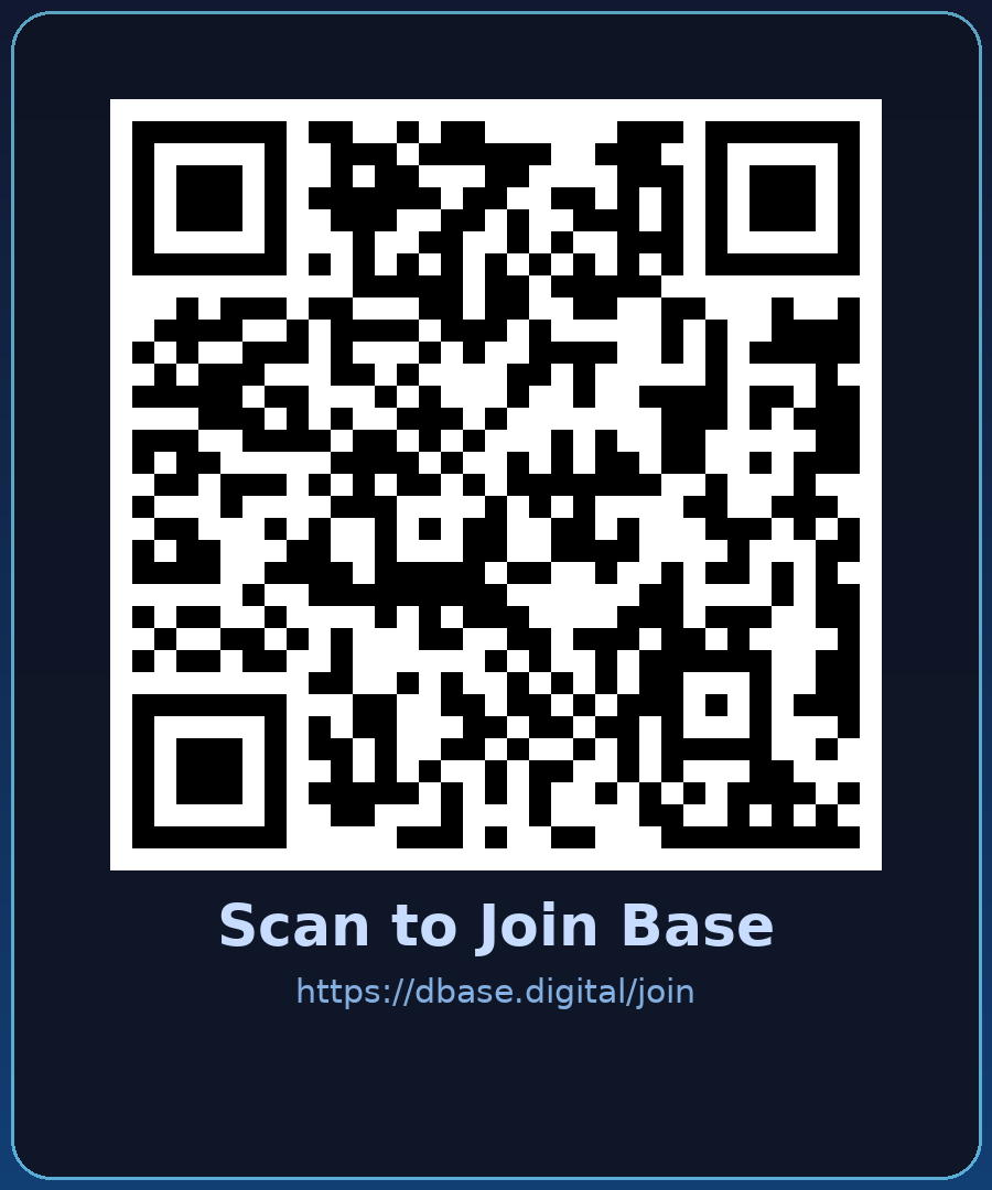 QR to join Base